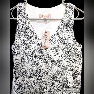 Philosophy Animal Print Blouse Layered Size XS